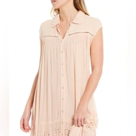 Free People Pretty Cozy Maxi Dress | Light Pink | XS - Picture 2 of 6